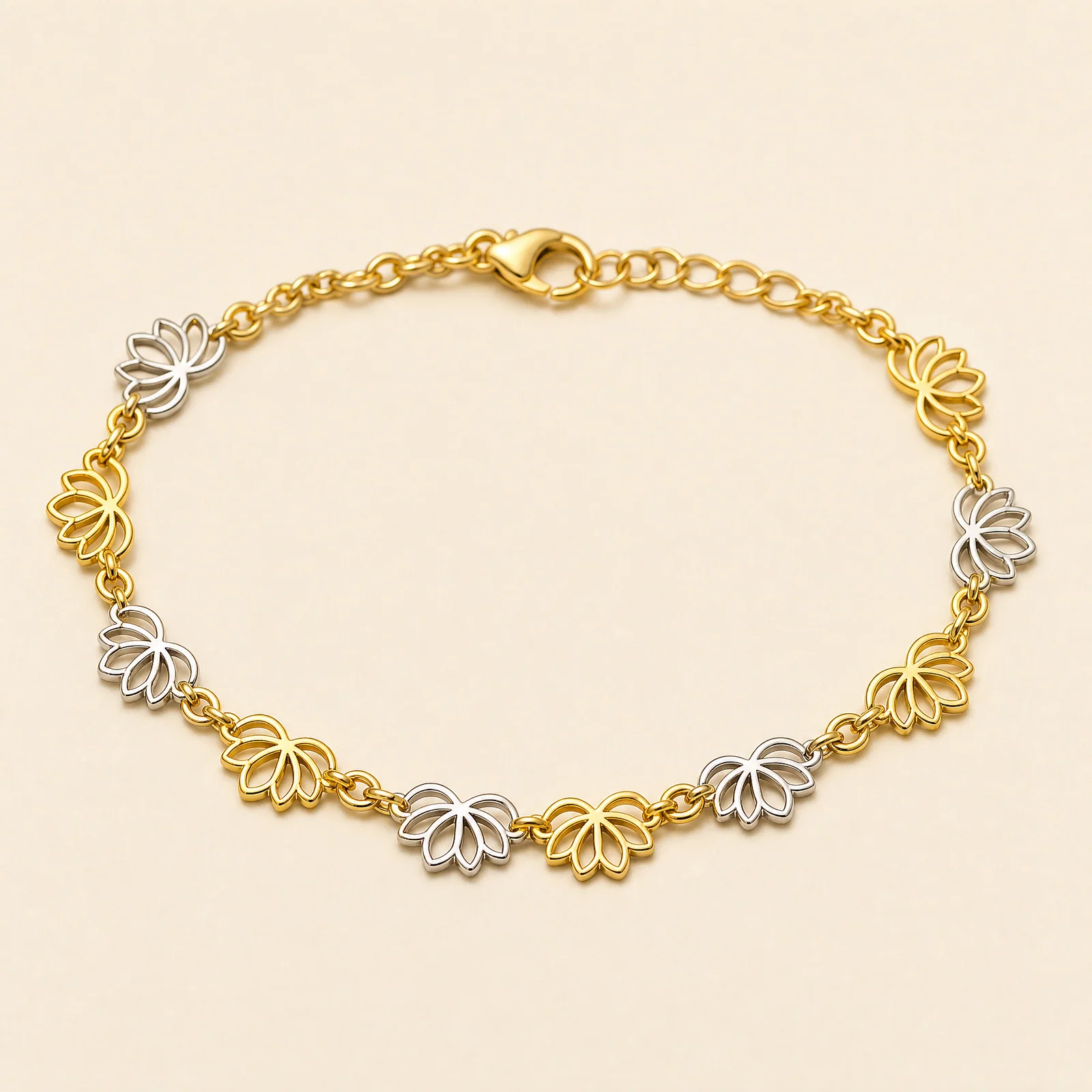 Eclipse Lotus Chain Anklet — official catalogue photo