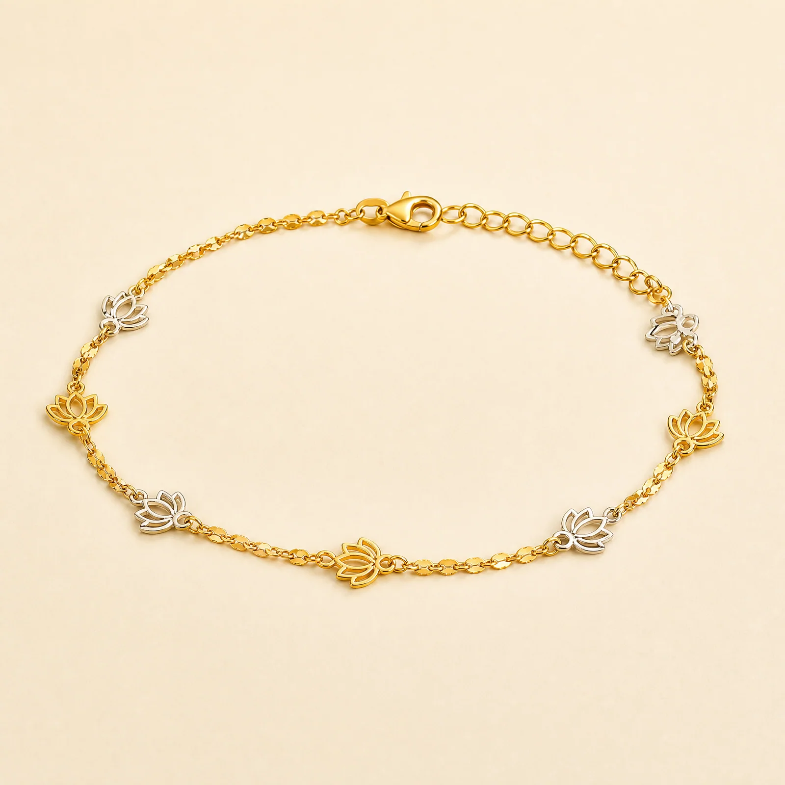 Velocity Lotus Chain Anklet — official catalogue photo