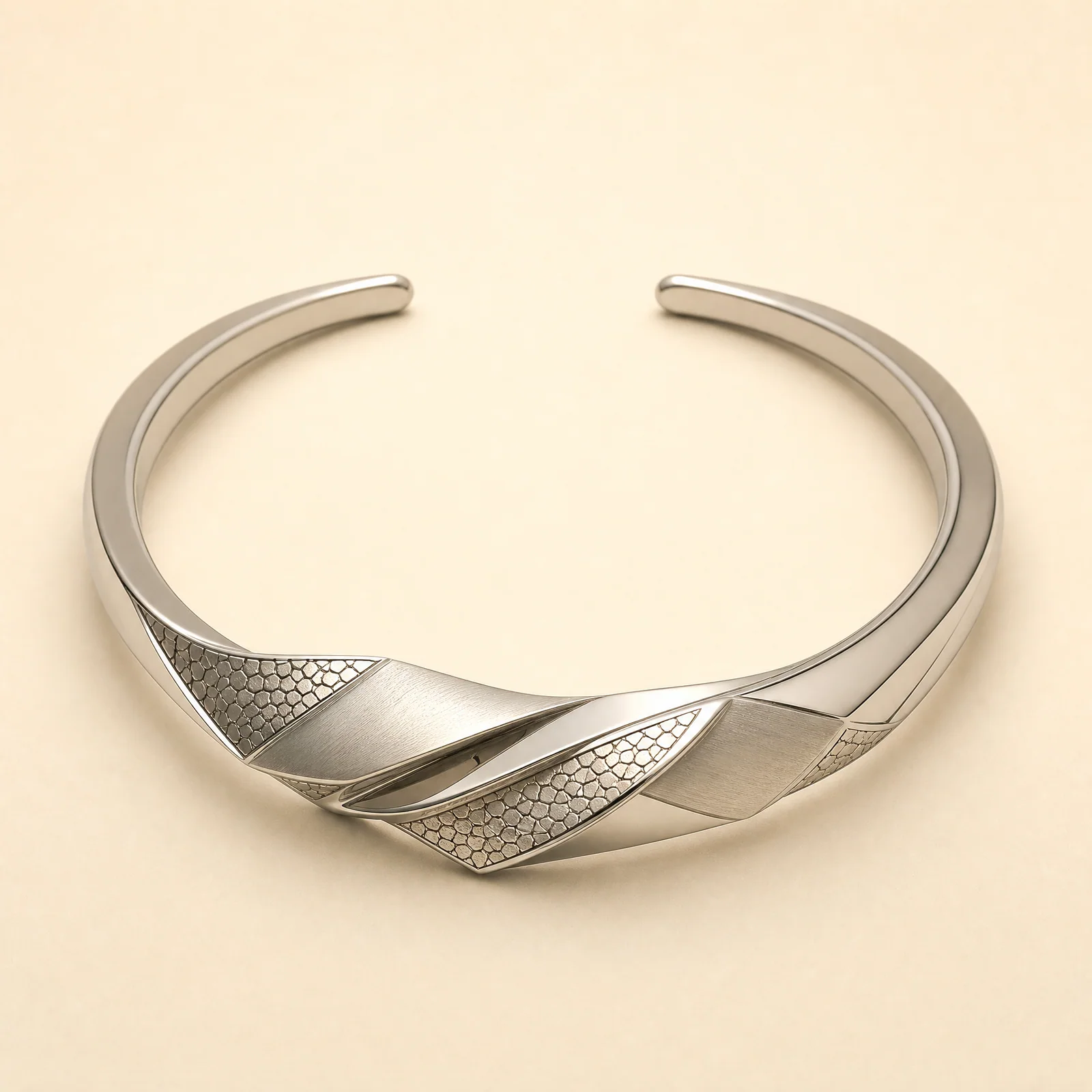 Mosaic Offset Ribbon Necklace — official catalogue photo