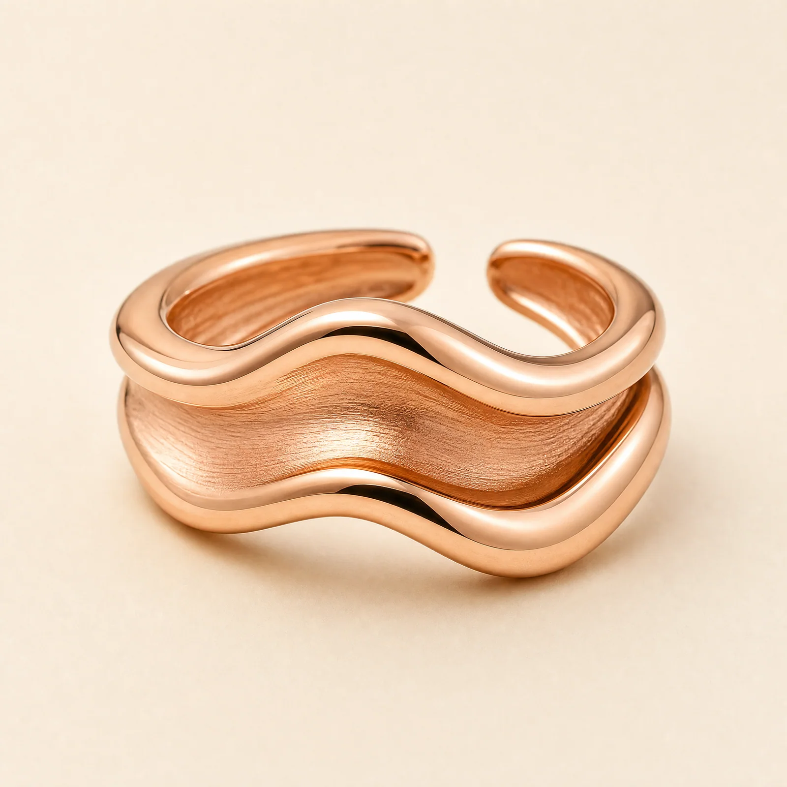 Crescent Folded Meridian Ring — official catalogue photo