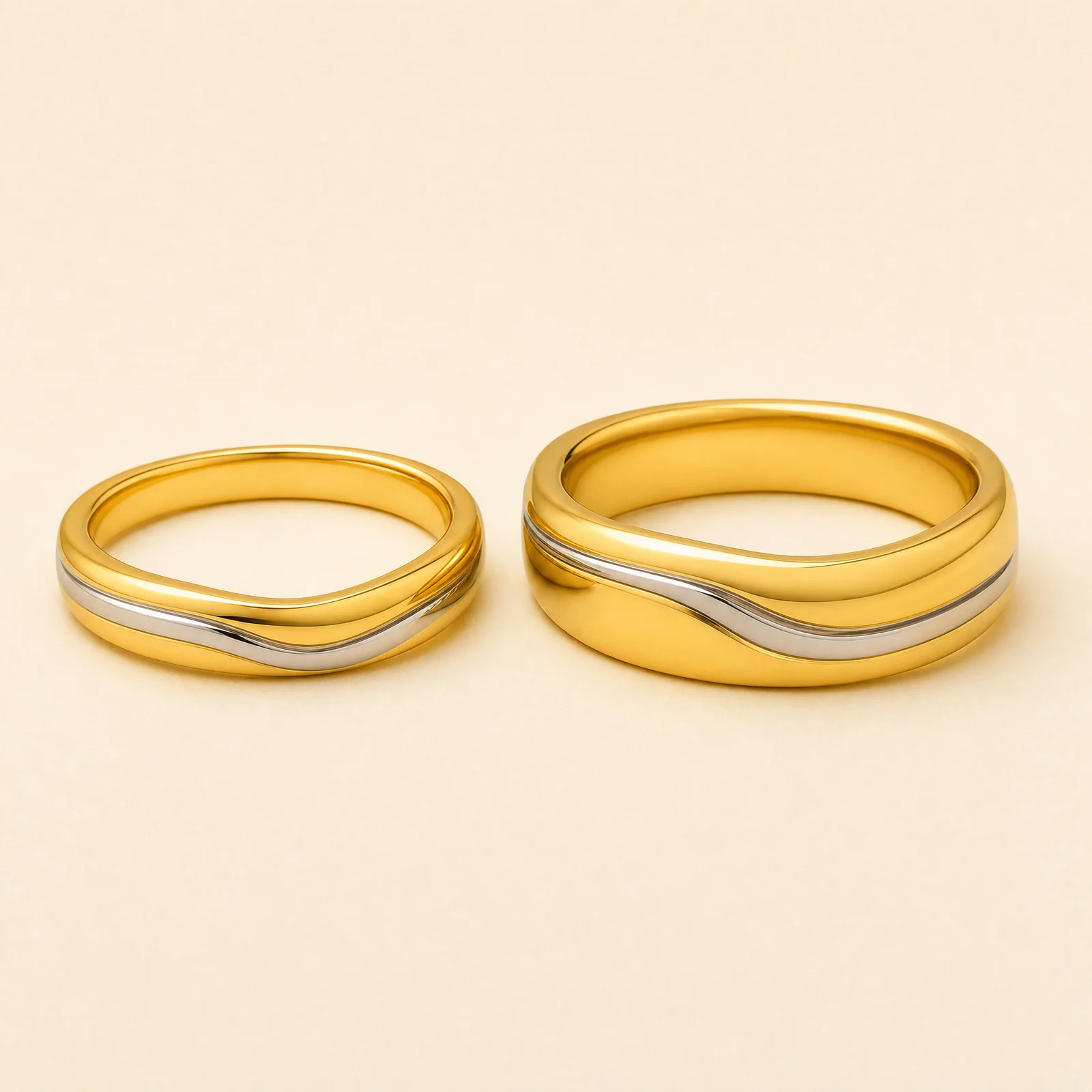 Tandem Horizon Couple Ring Set — official catalogue photo