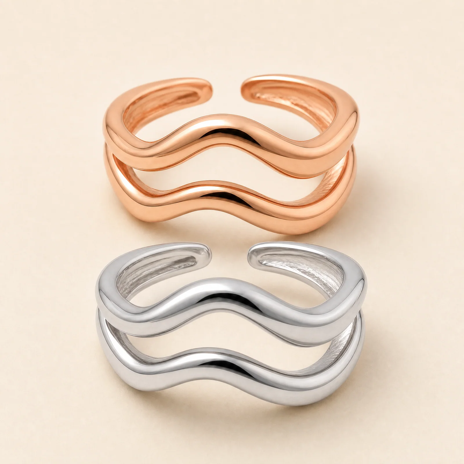 Nocturne Parallel Ring Set — official catalogue photo