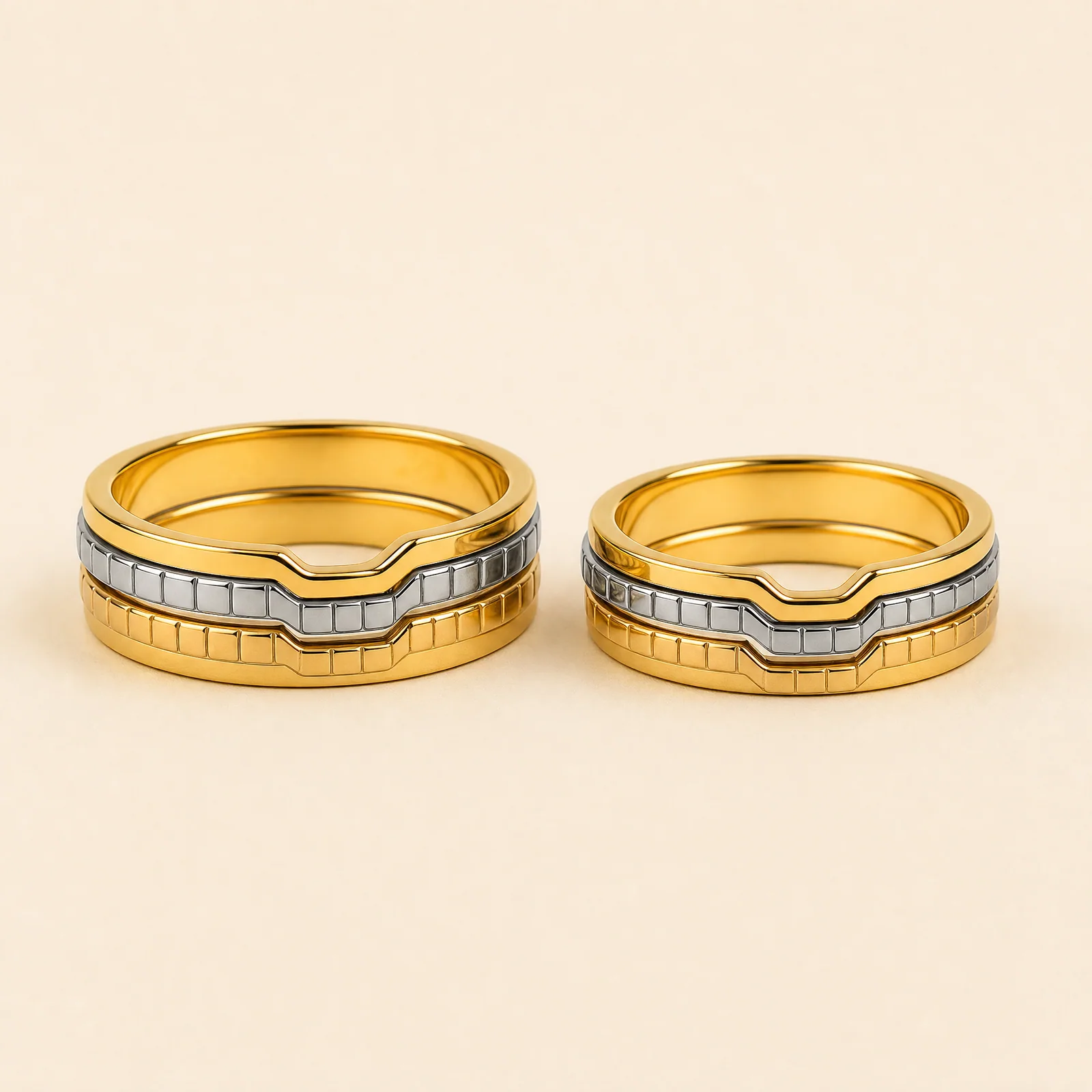 Mosaic Parallel Ring Set — official catalogue photo