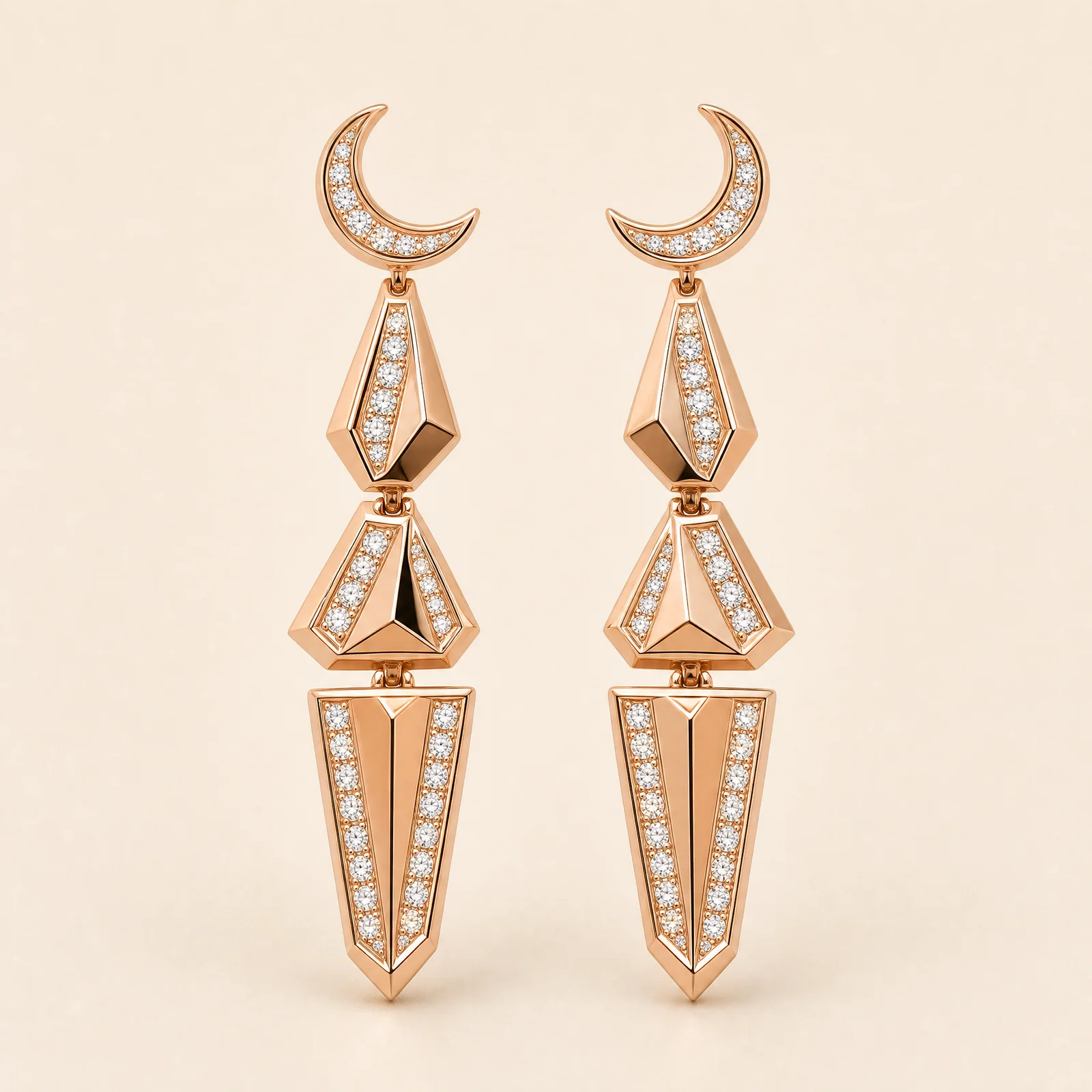 Crescent Prism Earrings — official catalogue photo