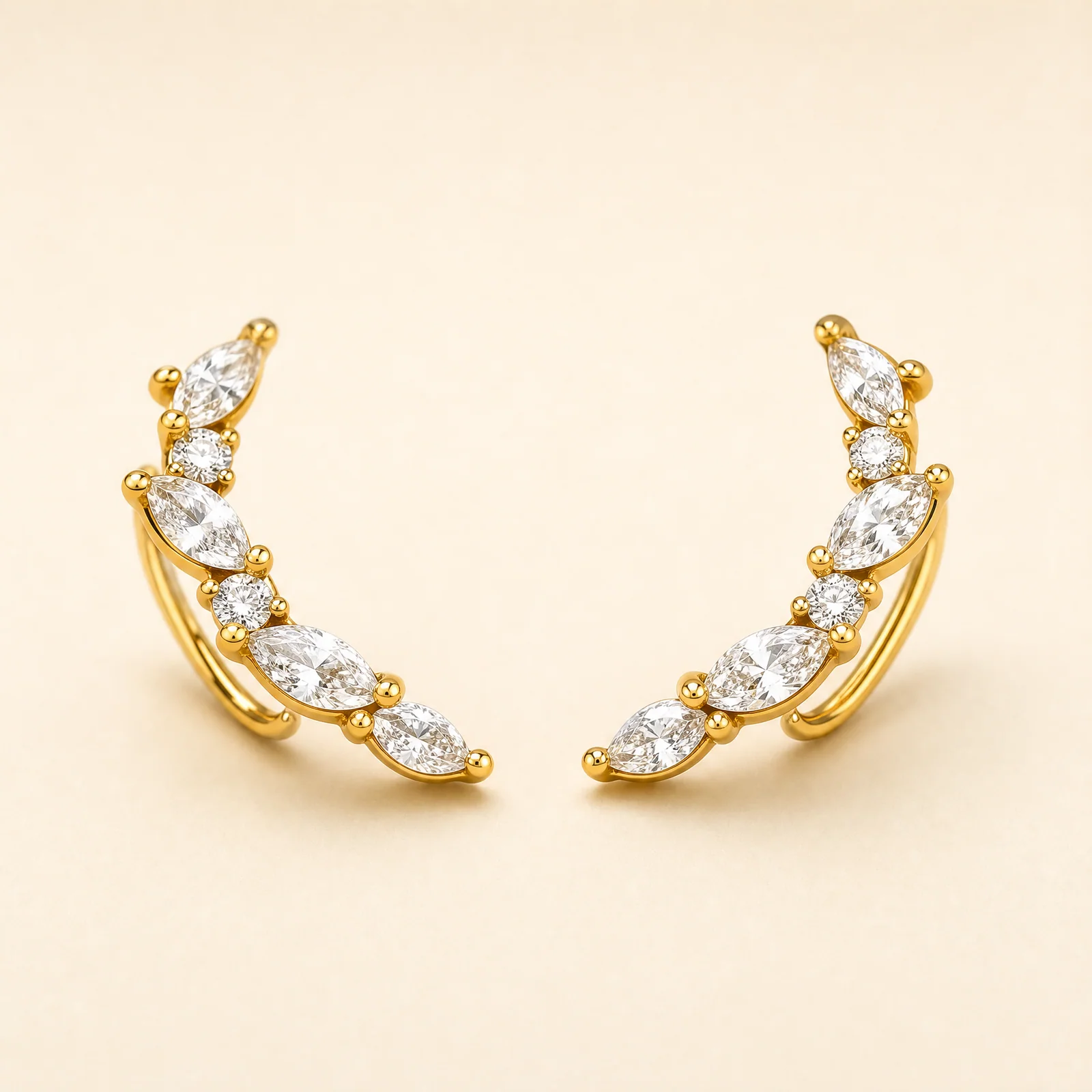 Nocturne Marquise Arc Earrings — official catalogue photo