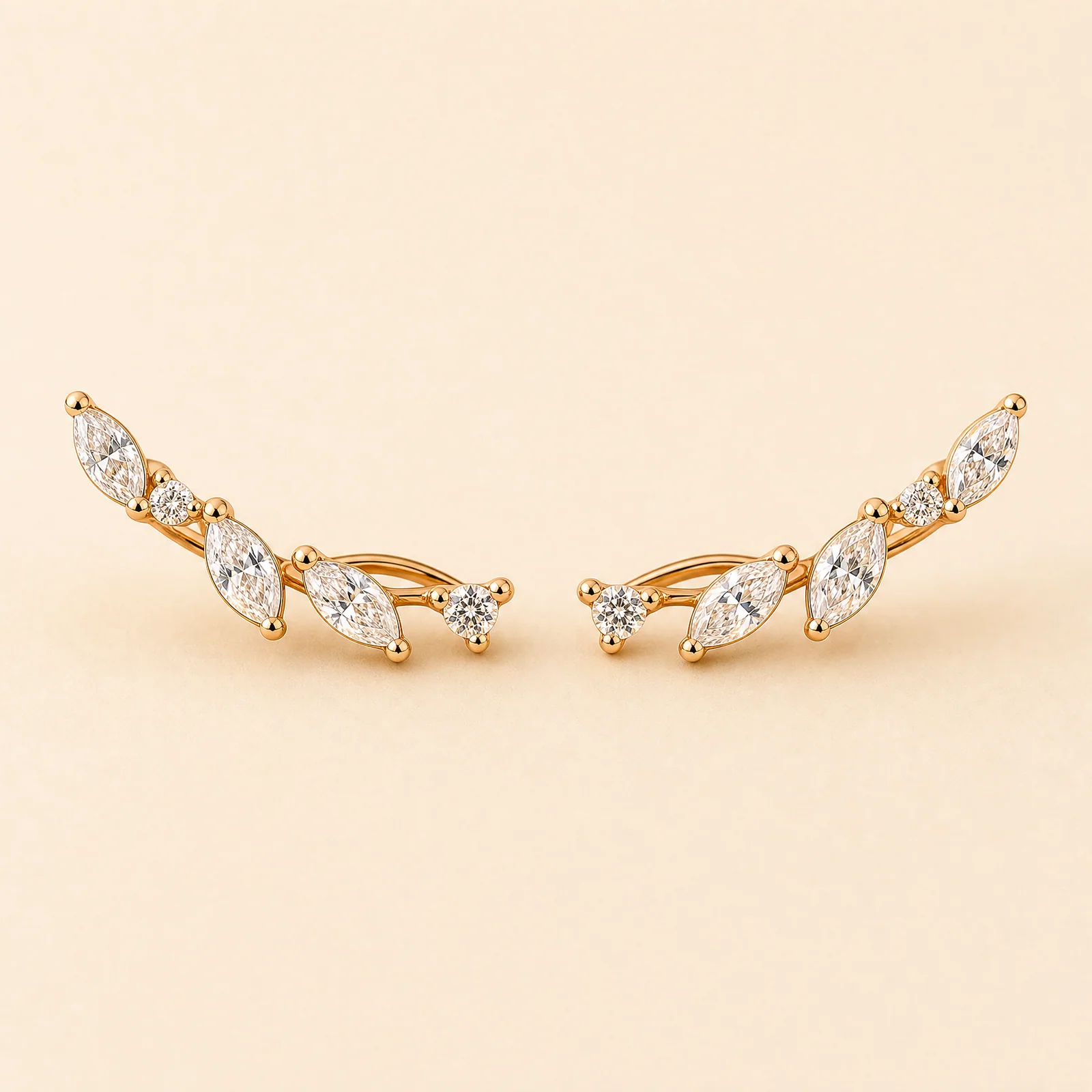 Opaline Marquise Arc Earrings — official catalogue photo