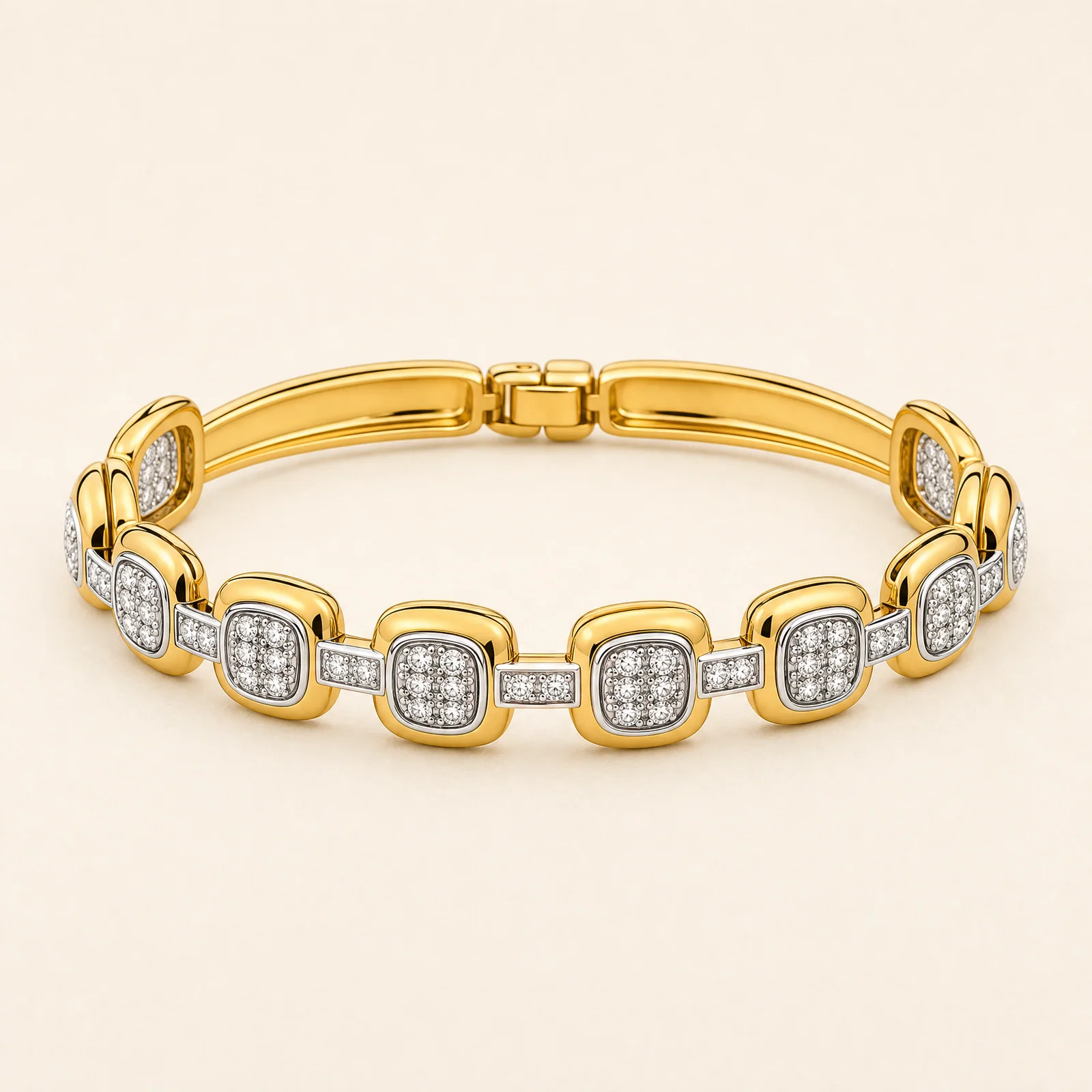 Evania Cushion Link Bangle — official catalogue photo