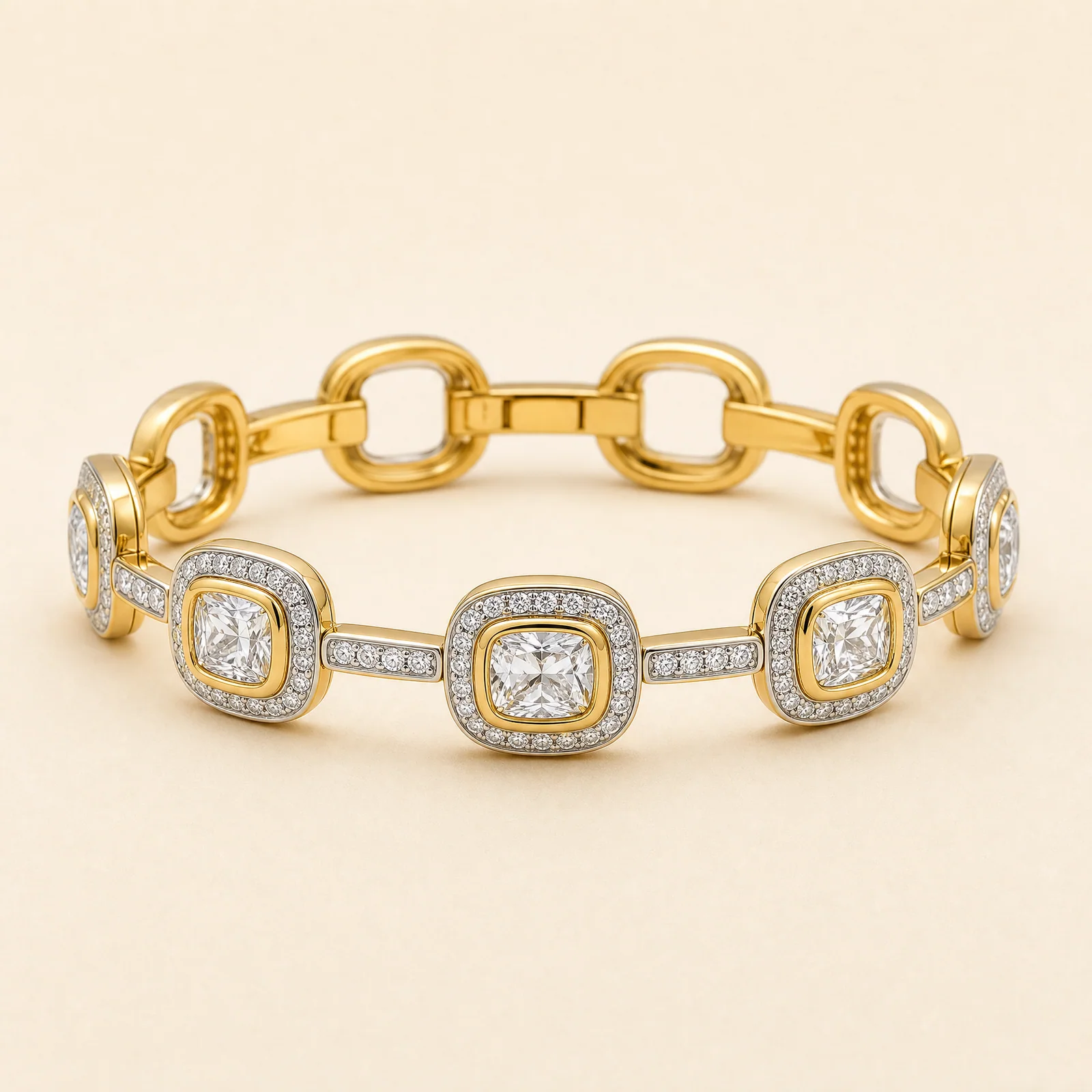 Solstice Cushion Link Bangle — official catalogue photo
