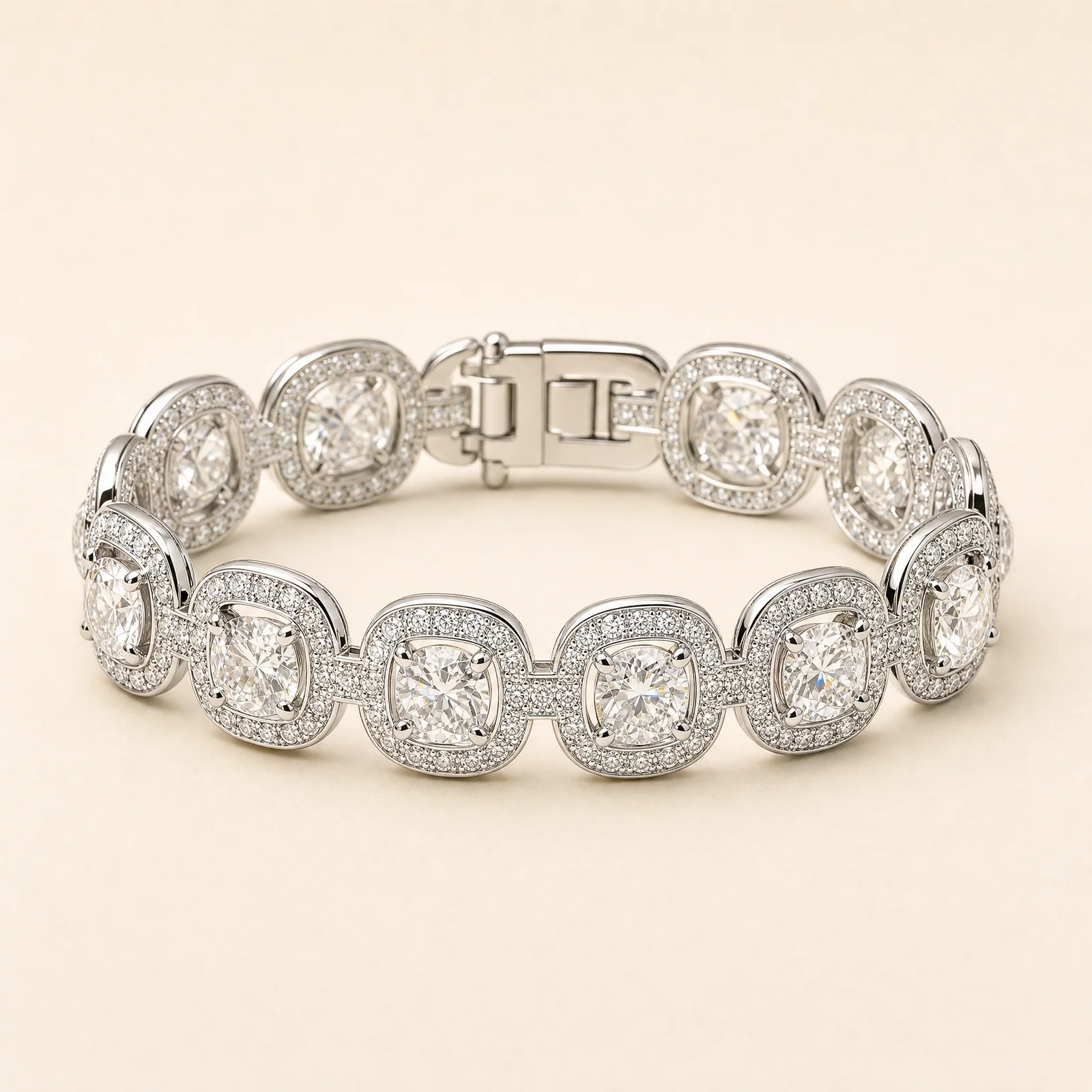 Eclipse Cushion Link Bangle — official catalogue photo