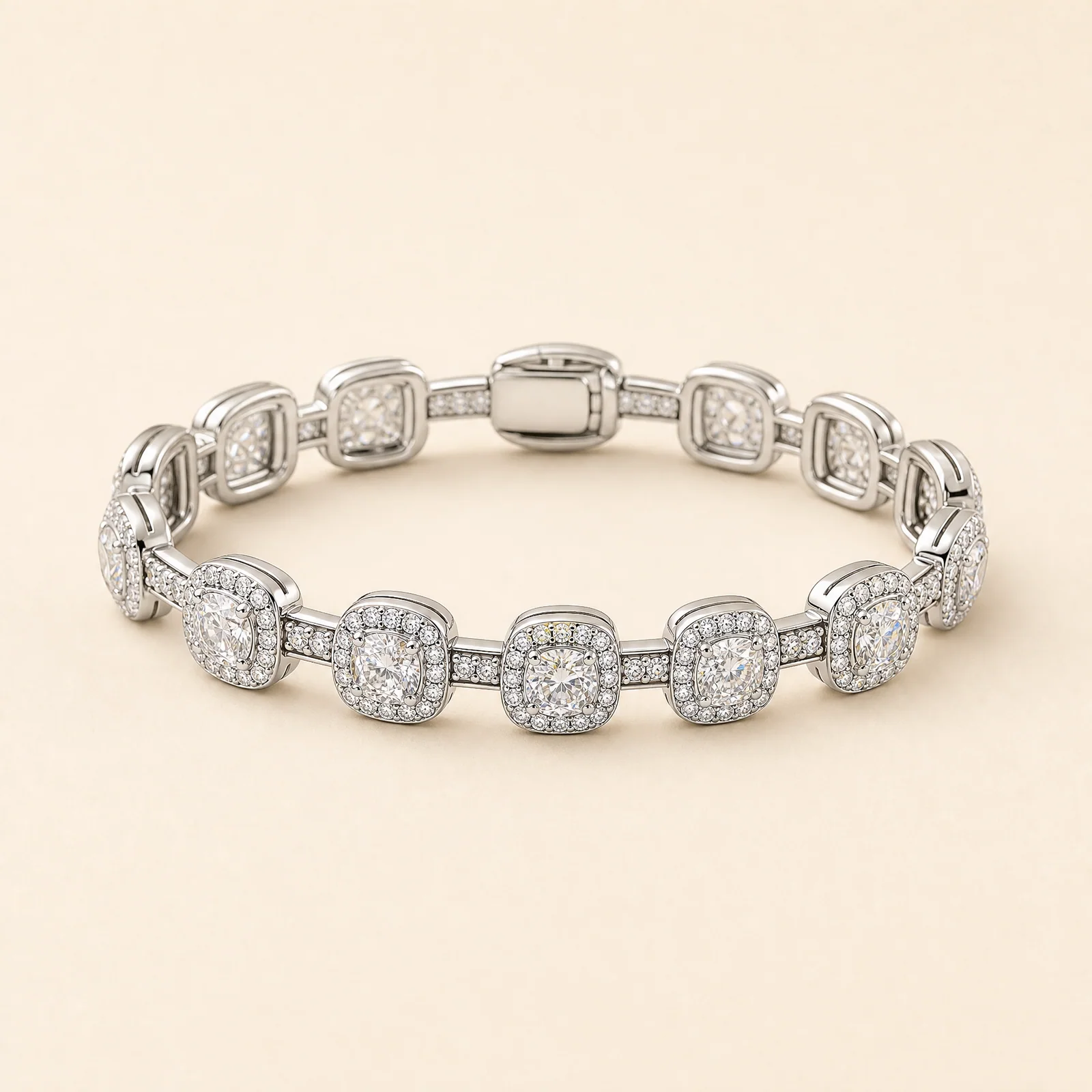 Mosaic Cushion Link Bangle — official catalogue photo