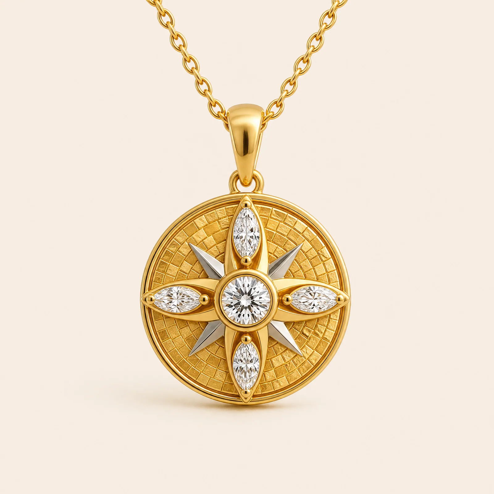 Mosaic Compass Pendant — official catalogue photo