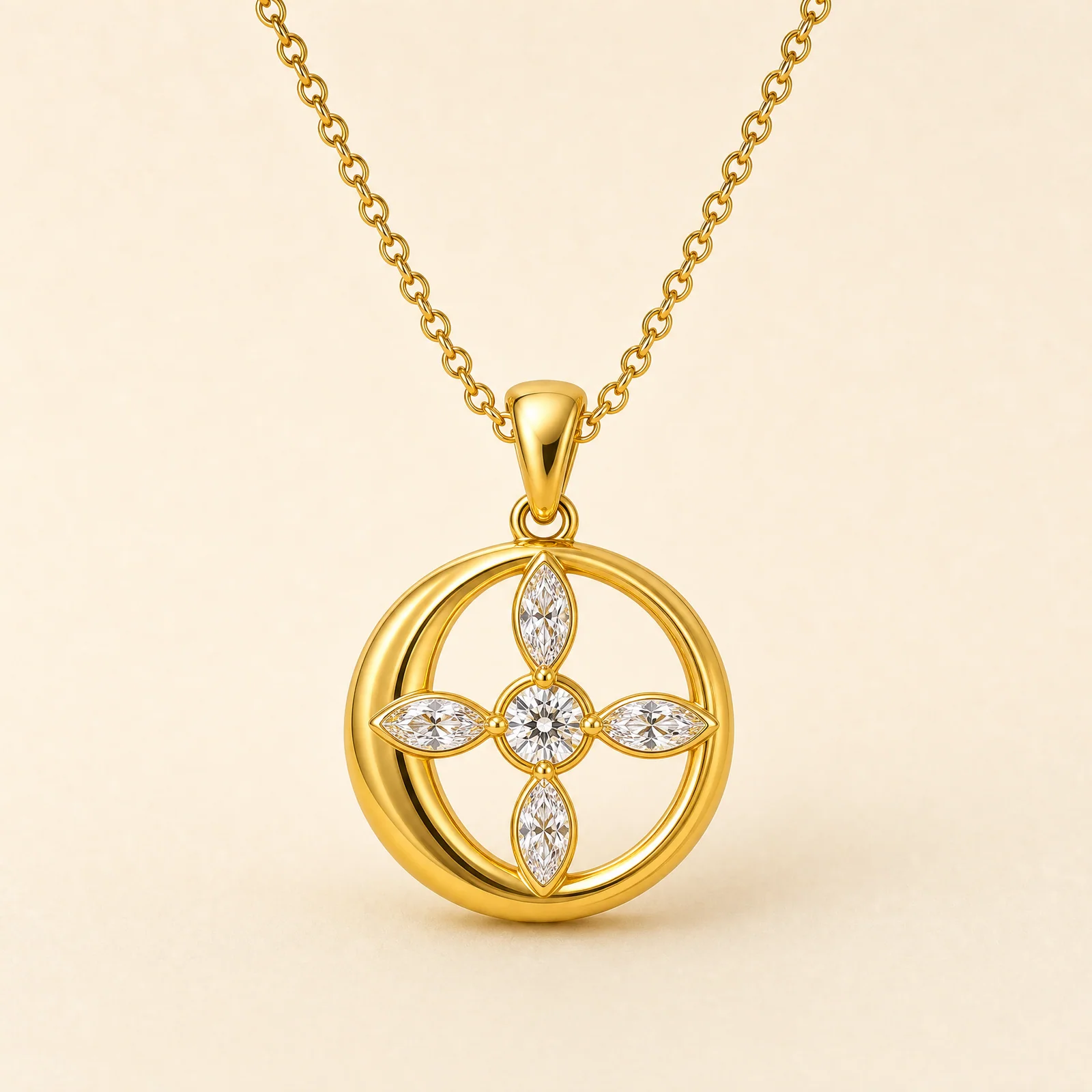 Crescent Compass Pendant — official catalogue photo