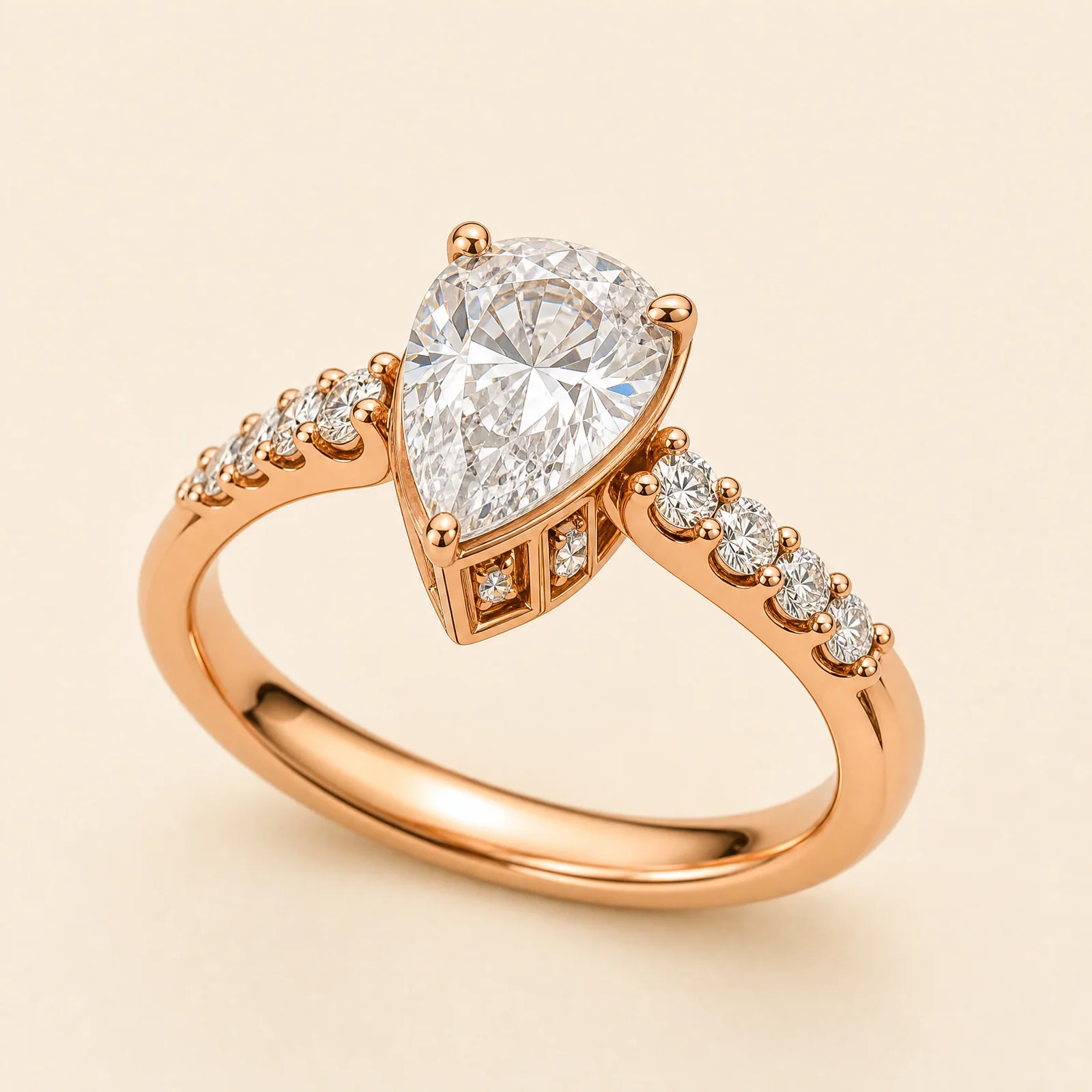 Nocturne Pear Lantern Ring — official catalogue photo