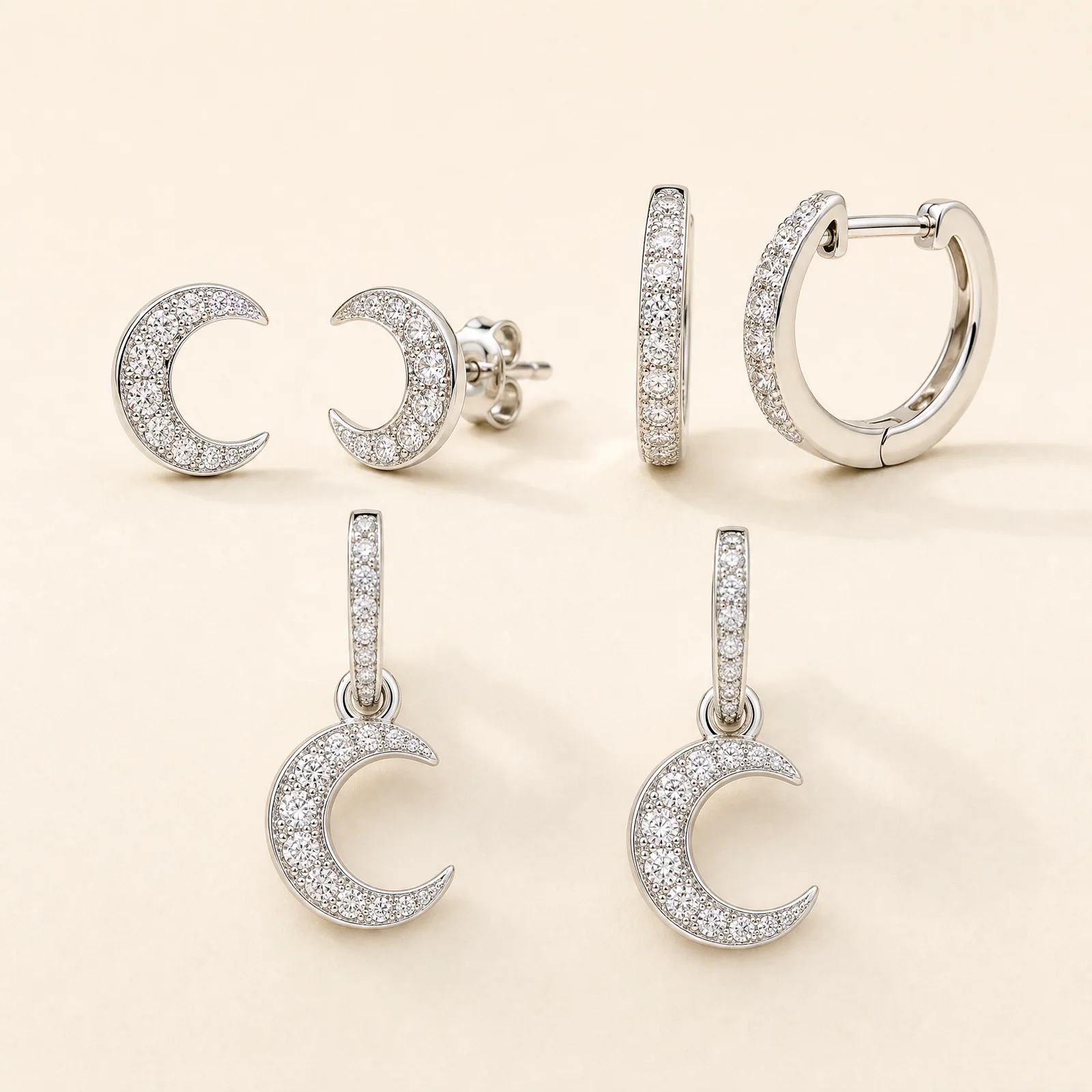 Verdant Halo Trio Earrings Set — official catalogue photo