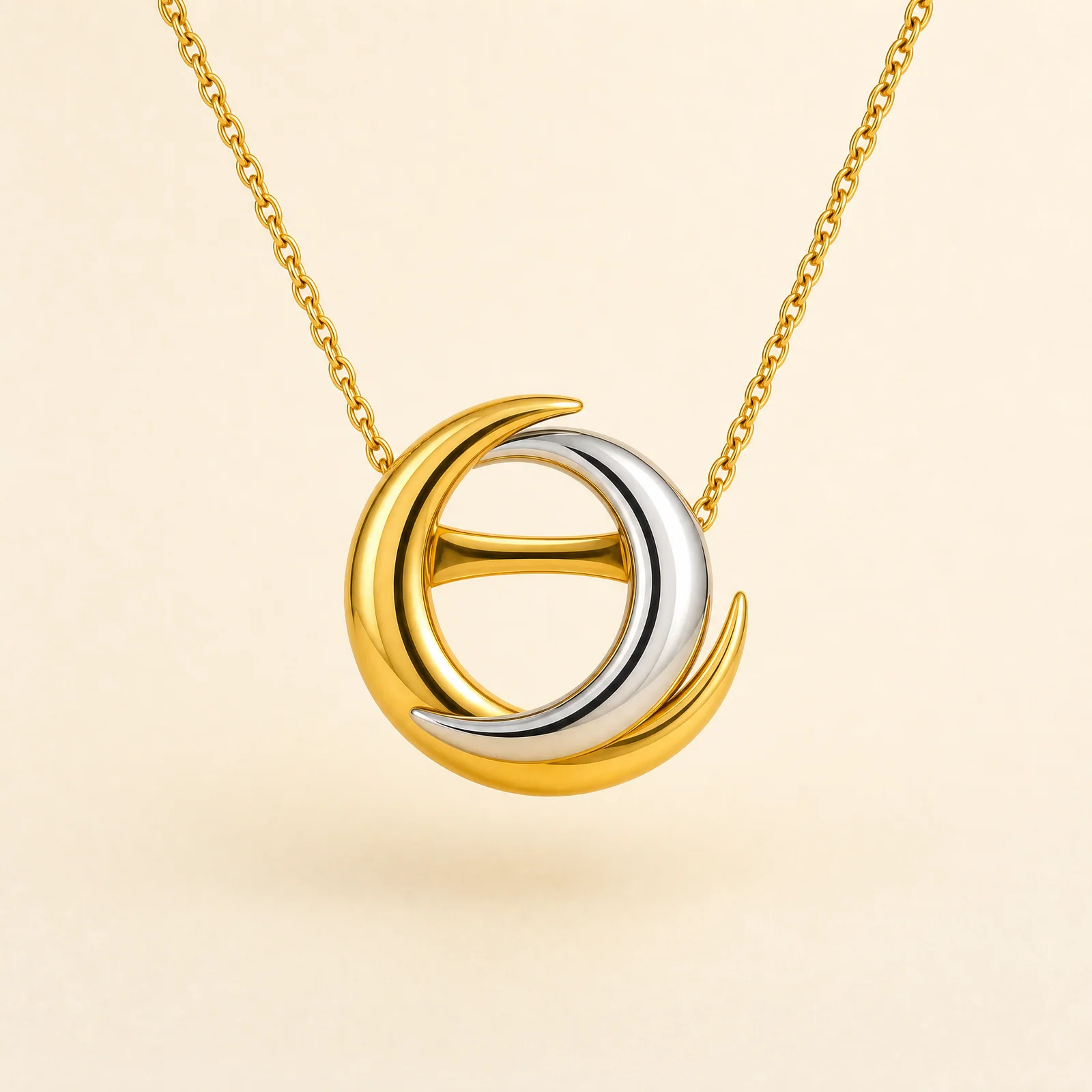 Crescent Split Circle Pendant — official catalogue photo
