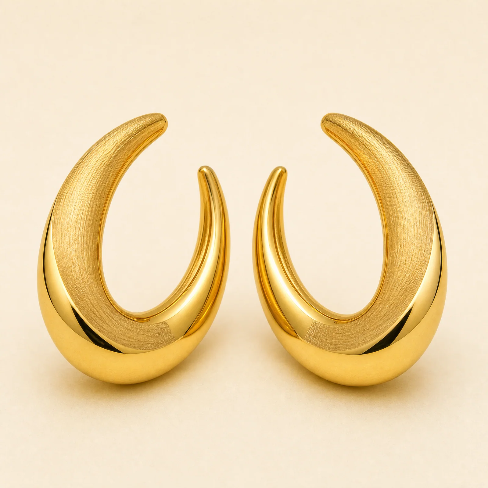 Nocturne Crescent Hoop Earrings — official catalogue photo