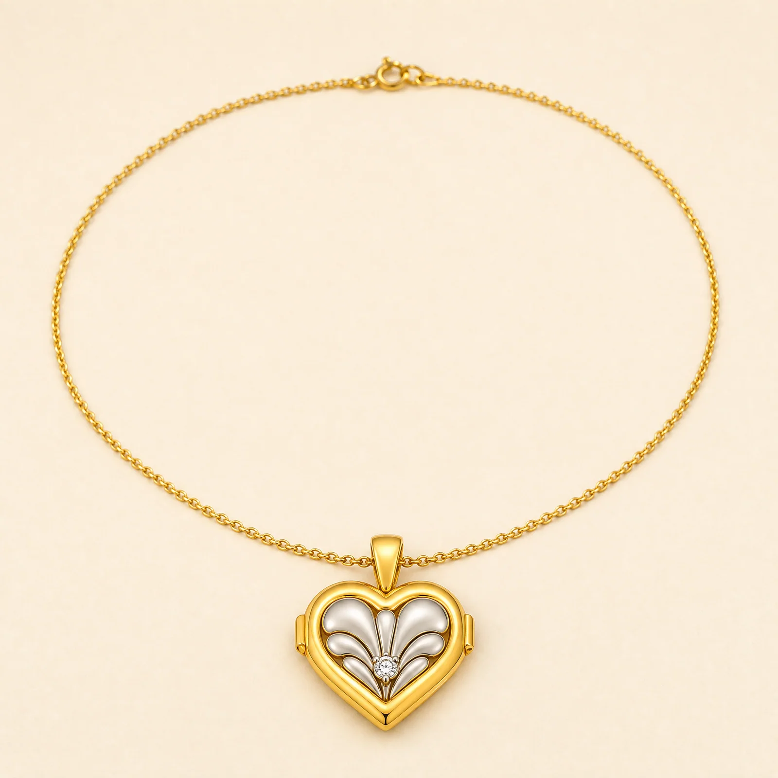 Verdant Petal Heart Locket — official catalogue photo
