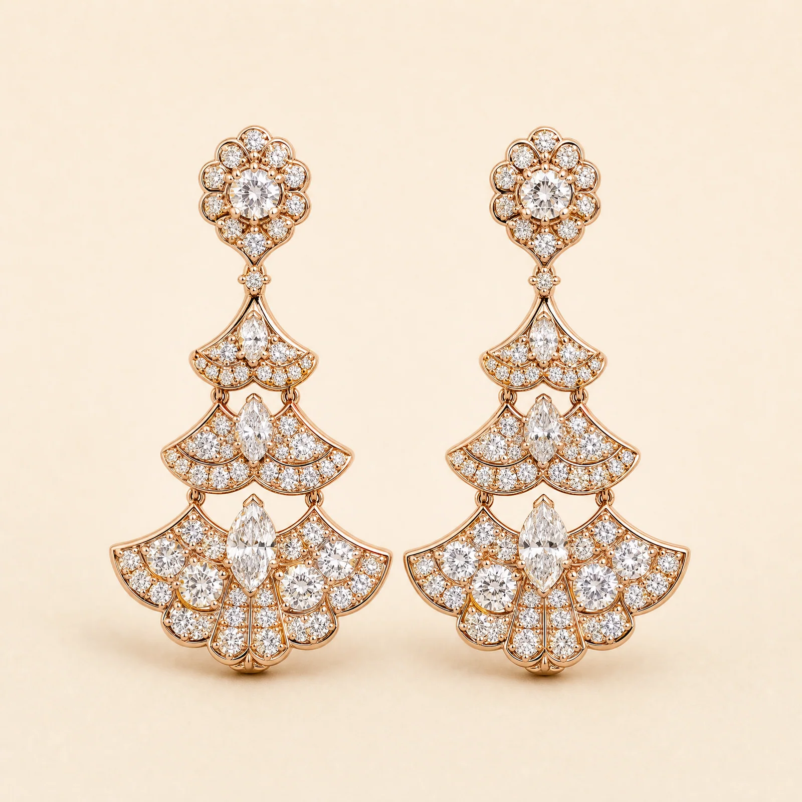 Eclipse Iris Fan Earrings — official catalogue photo