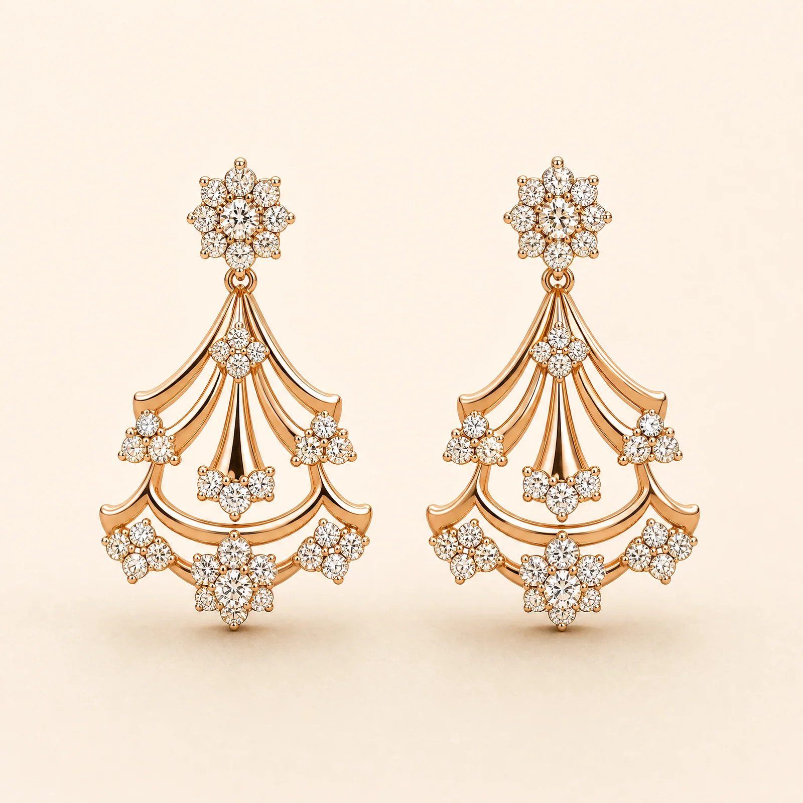 Velocity Iris Fan Earrings — official catalogue photo