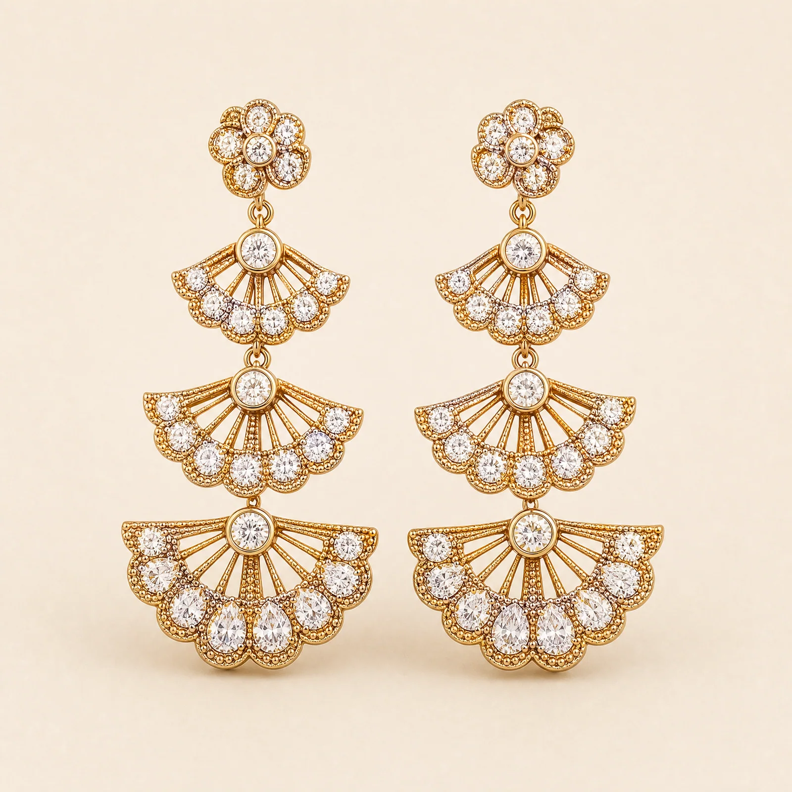 Ritual Iris Fan Earrings — official catalogue photo