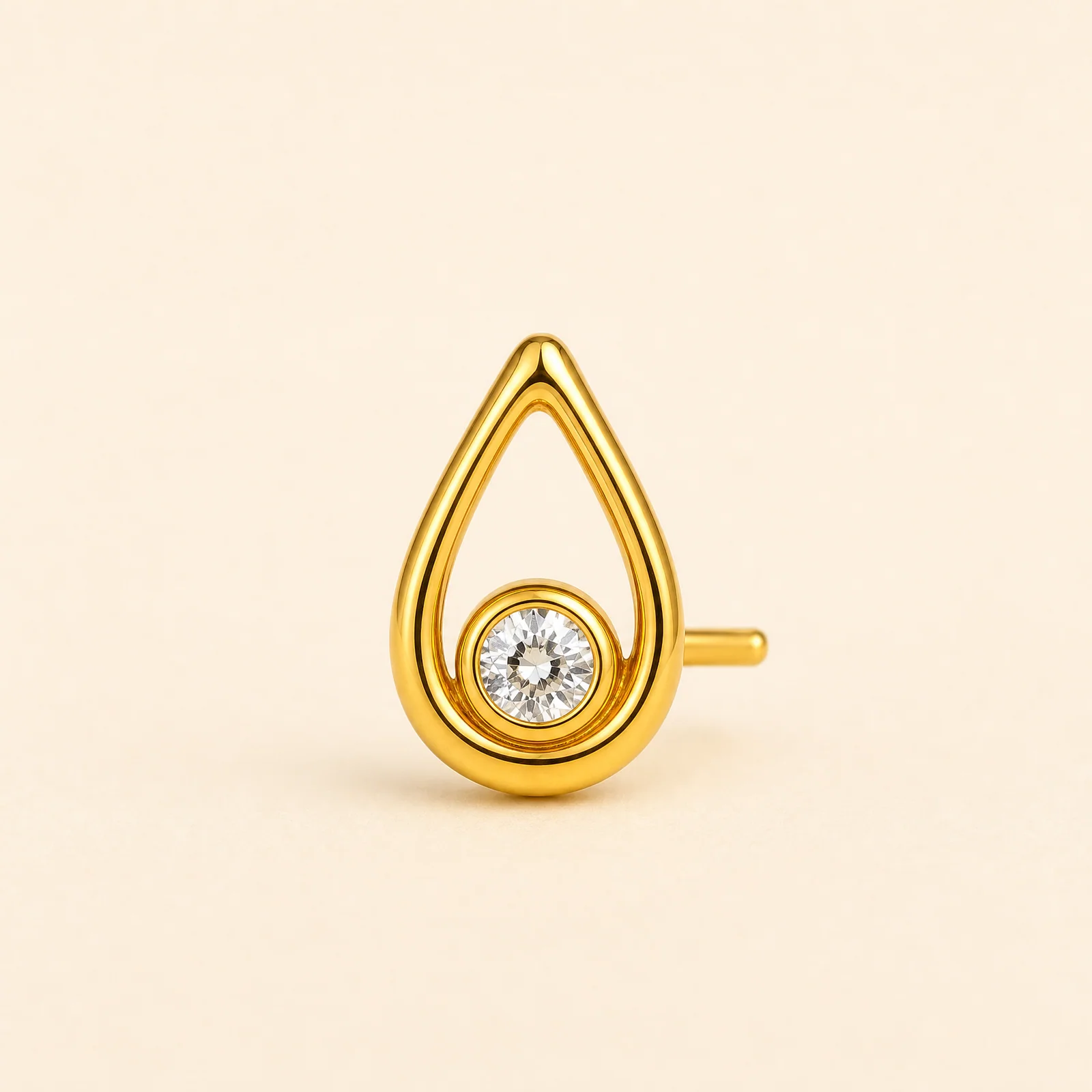 Rukmini Dewdrop Nose Pin — official catalogue photo