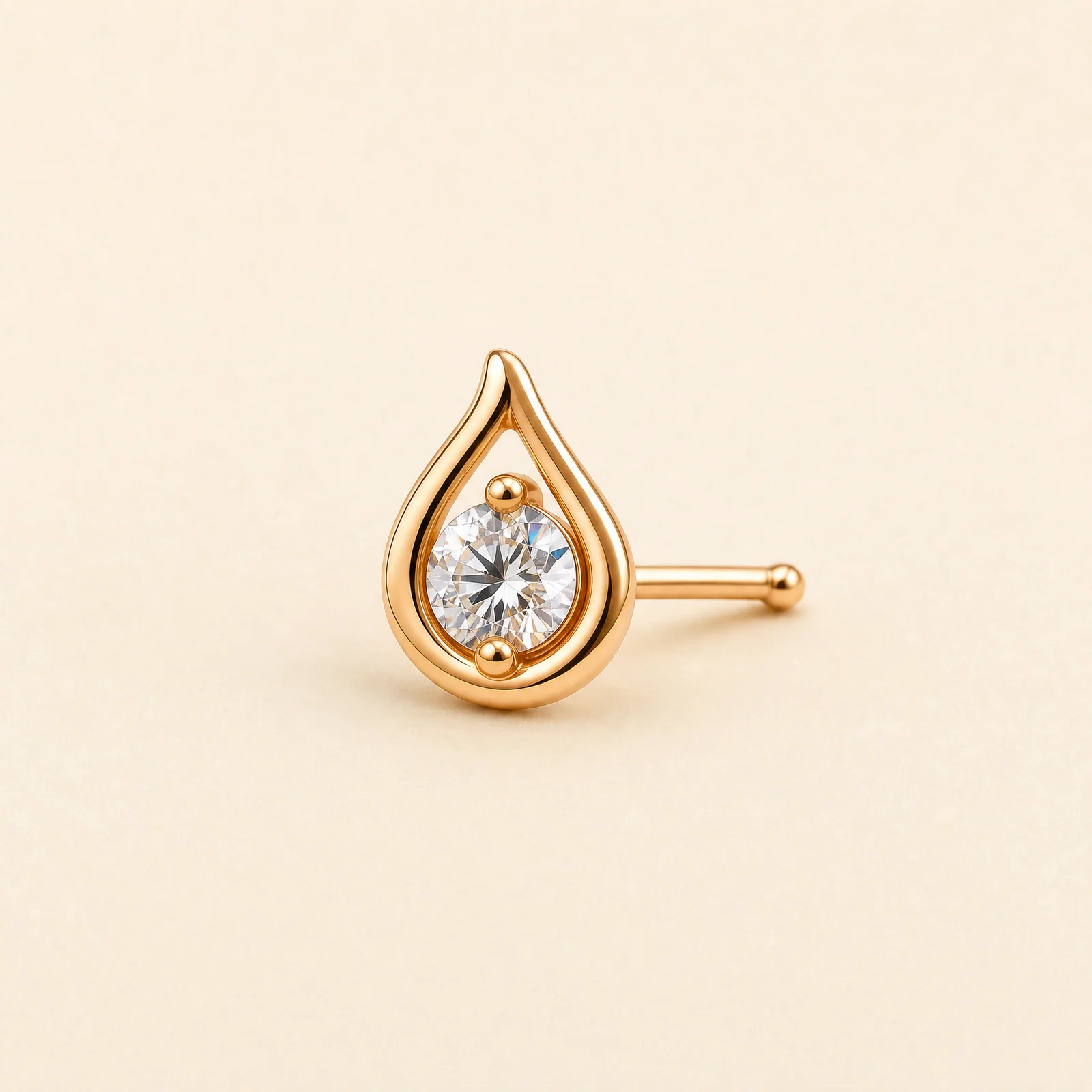 Verdant Dewdrop Nose Pin — official catalogue photo
