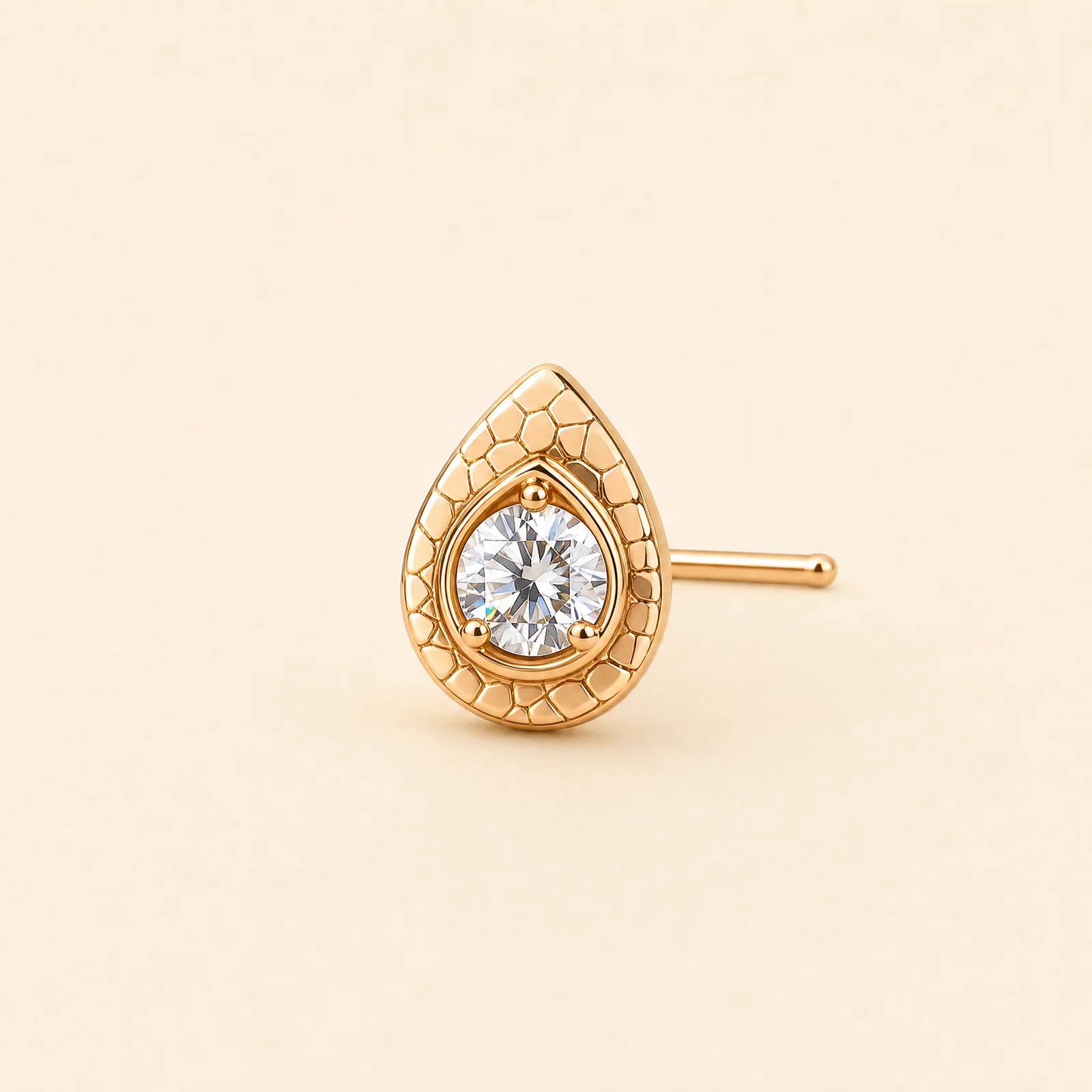 Mosaic Dewdrop Nose Pin — official catalogue photo