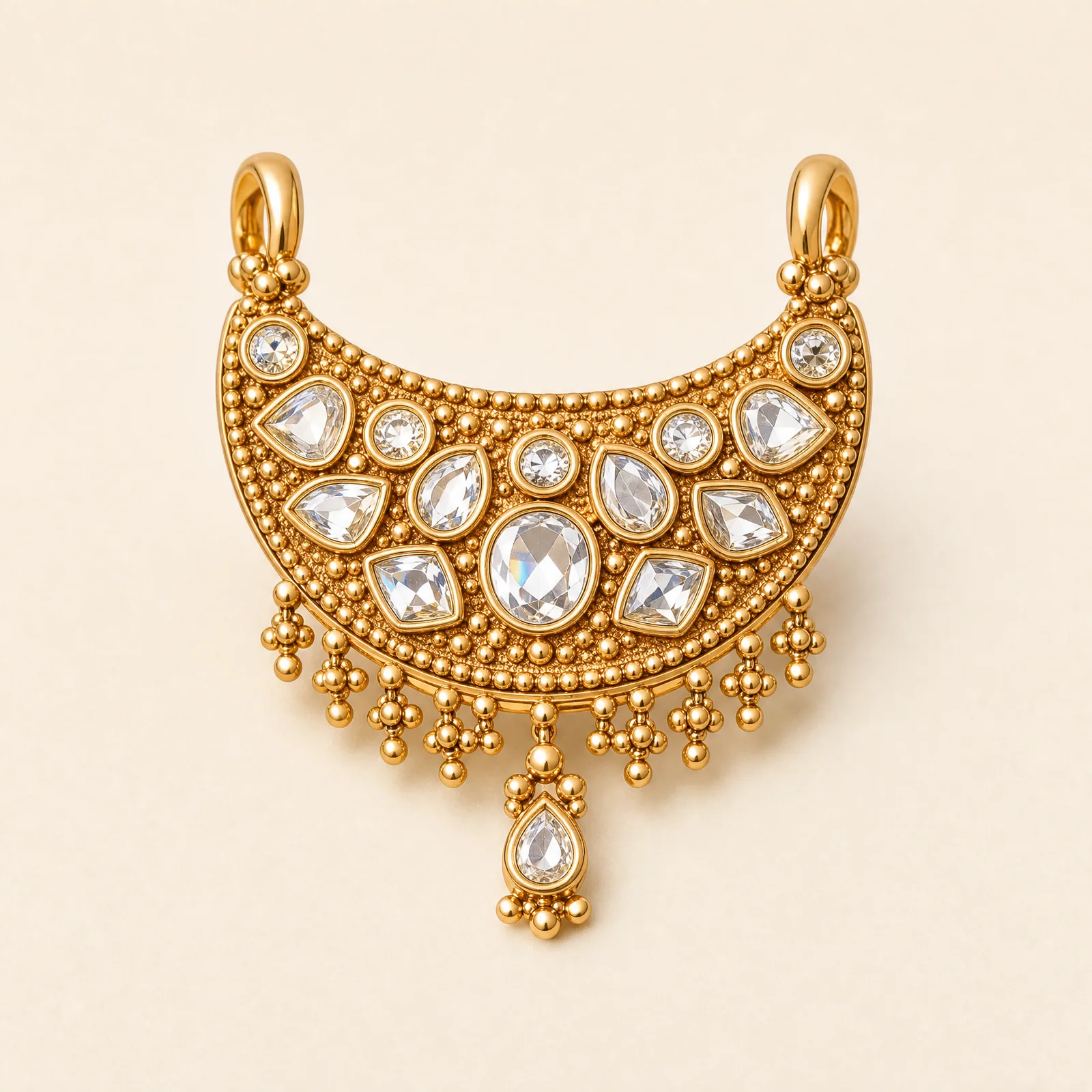 Velocity Crescent Polki Pendant — official catalogue photo