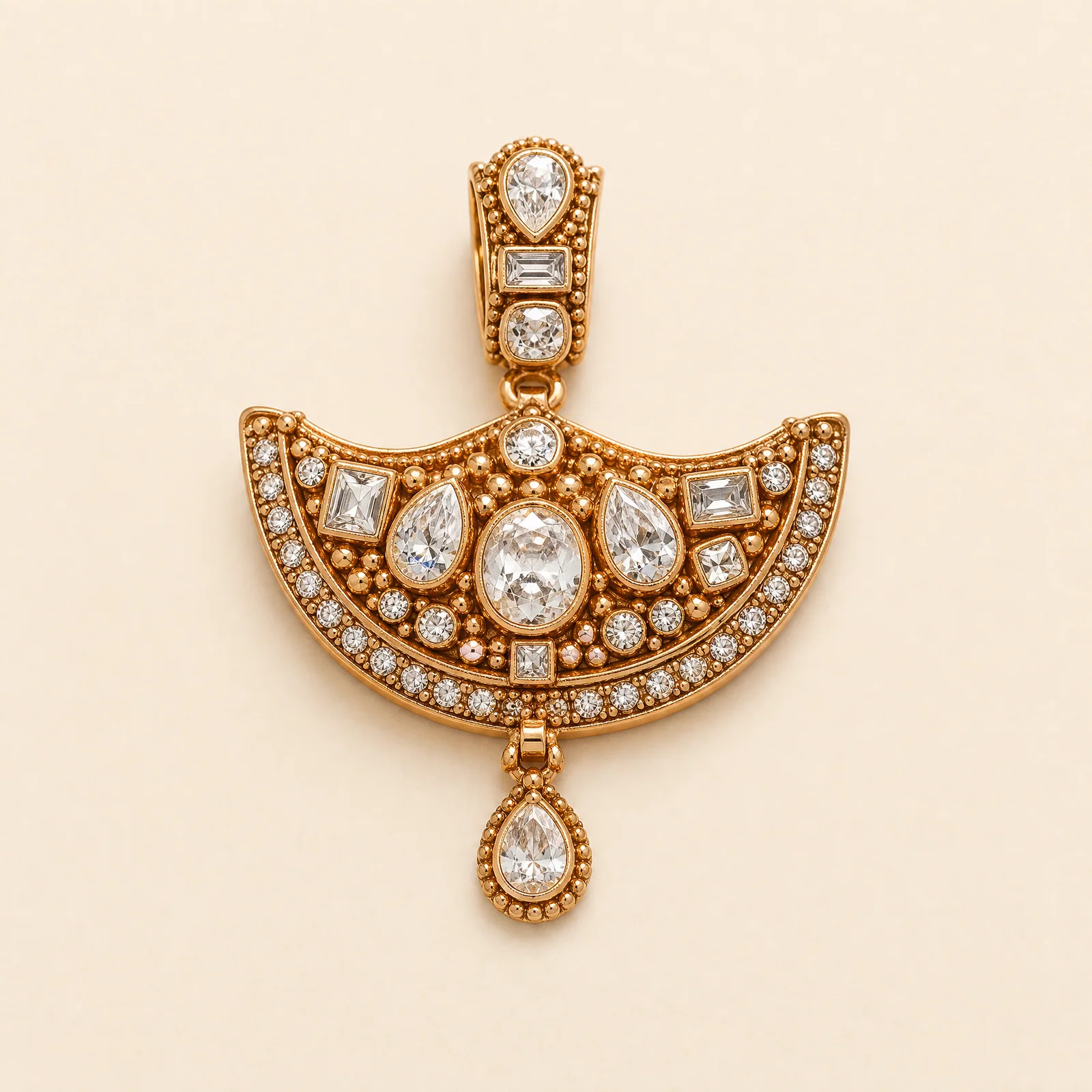 Ritual Crescent Polki Pendant — official catalogue photo