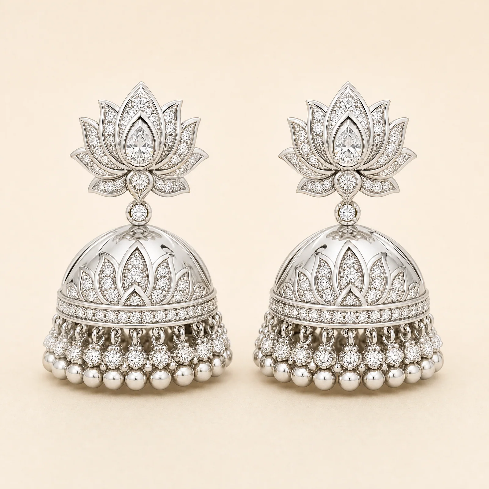 Nocturne Temple Lotus Earrings — official catalogue photo