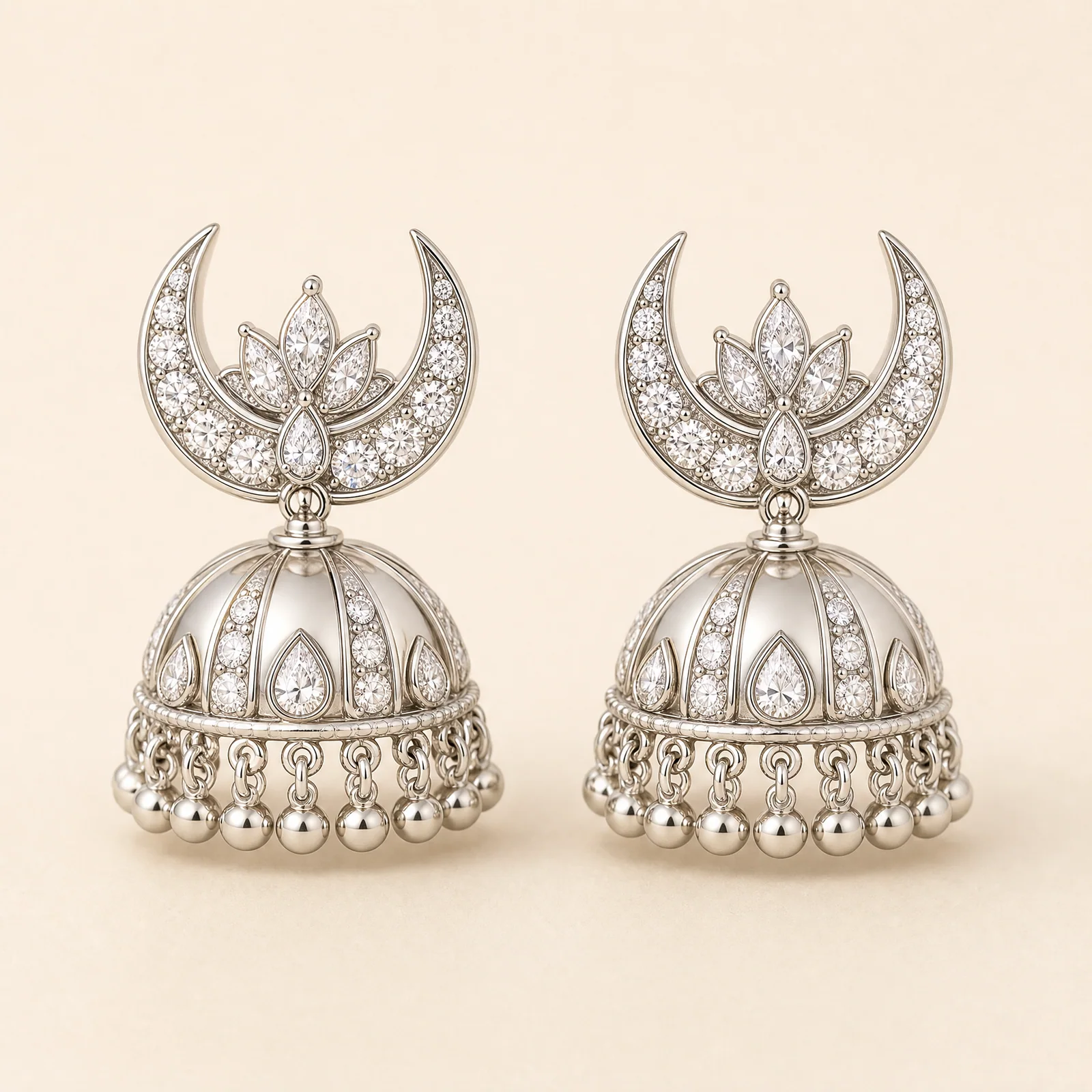 Verdant Temple Lotus Earrings — official catalogue photo