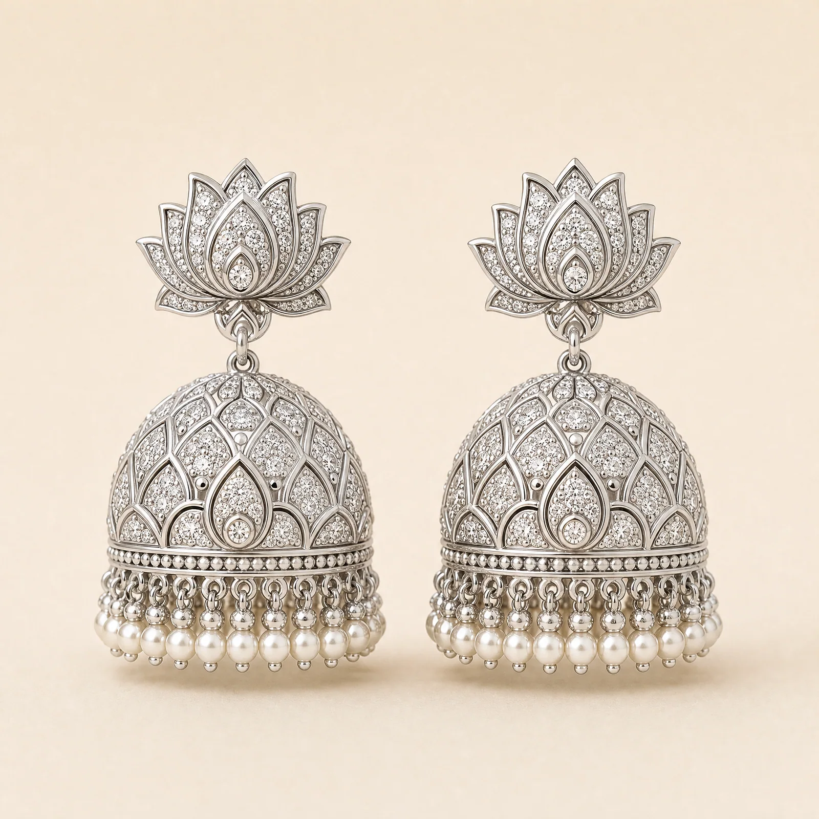 Mosaic Temple Lotus Earrings — official catalogue photo