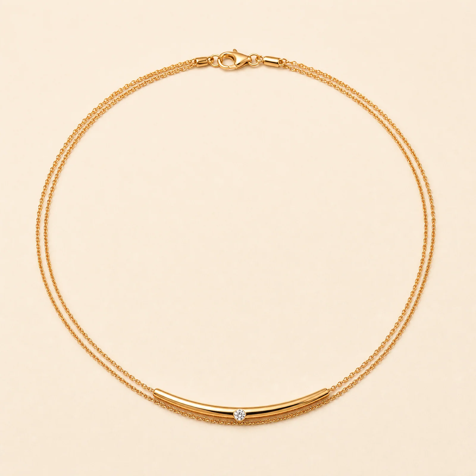 Aureate Twin Thread Necklace — official catalogue photo