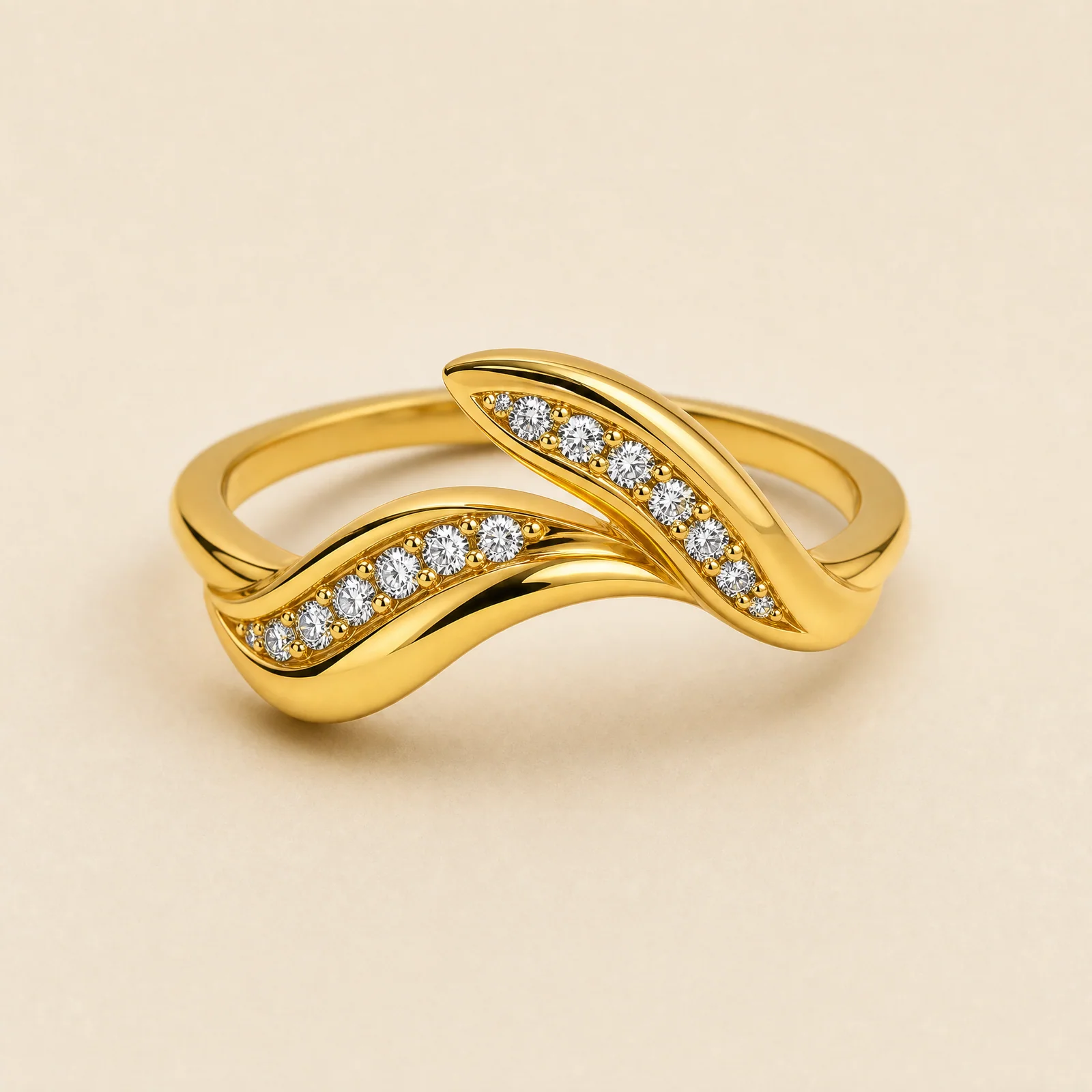 Lysandra Ribbon Petal Ring — official catalogue photo