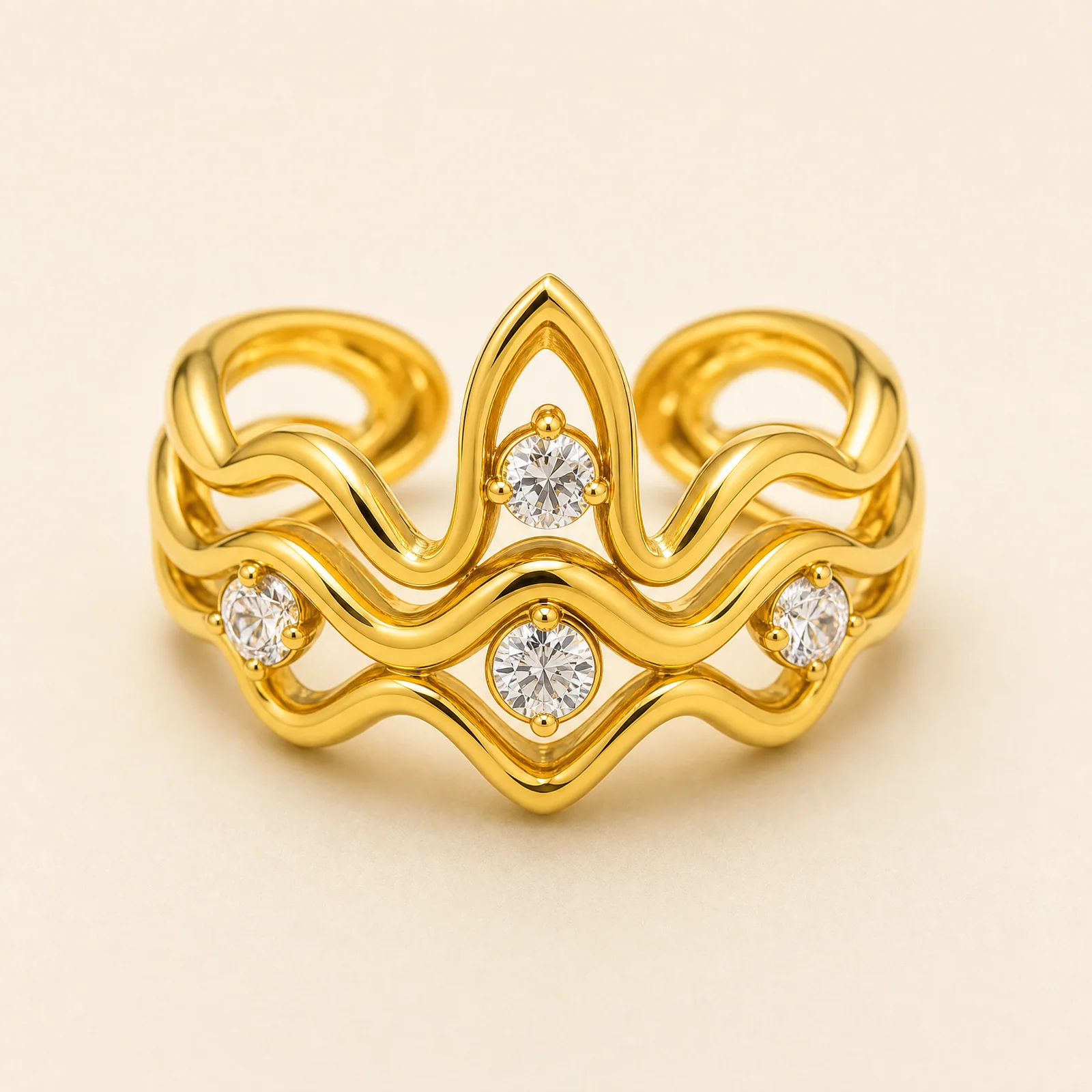 Verdant Ribbon Petal Ring — official catalogue photo